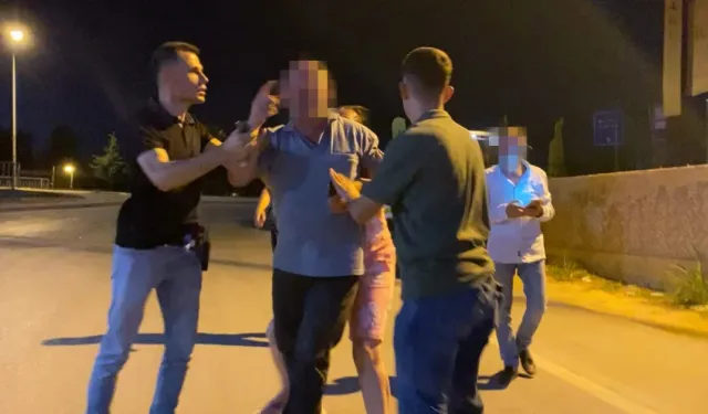 İnegöl’de alkollü sürücüye 190 bin TL ceza: Basın mensuplarına mermer fırlattı