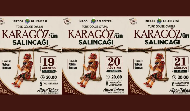 İnegöl’de Karagöz’ün Salıncağı üç gün boyunca sahnelenecek
