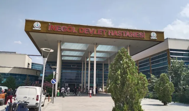 İnegöl'de kurulan sendikadan hastane çıkışı