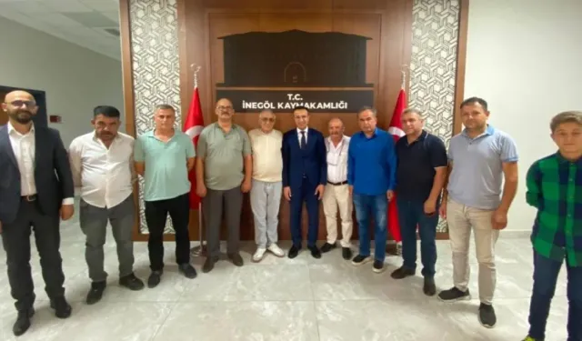 Kırıkhanlılardan İnegöl Kaymakamı Ayhan Akpay’a ziyaret