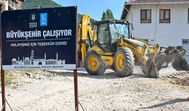 Keles Kocakovacık’ta 5 bin 800 metrelik içme suyu hattında sona gelindi