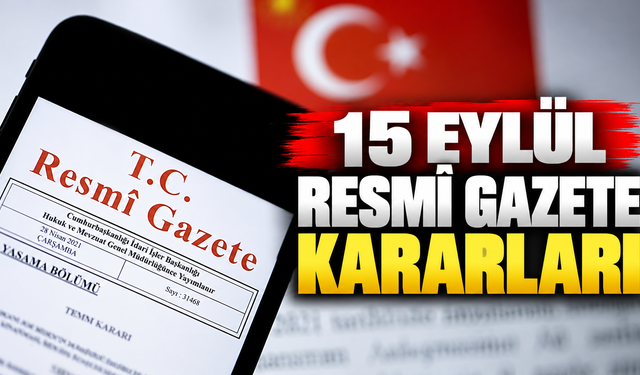15 Eylül Resmî Gazete kararları yayımlandı: Üniversitelerde kadro değişikliği