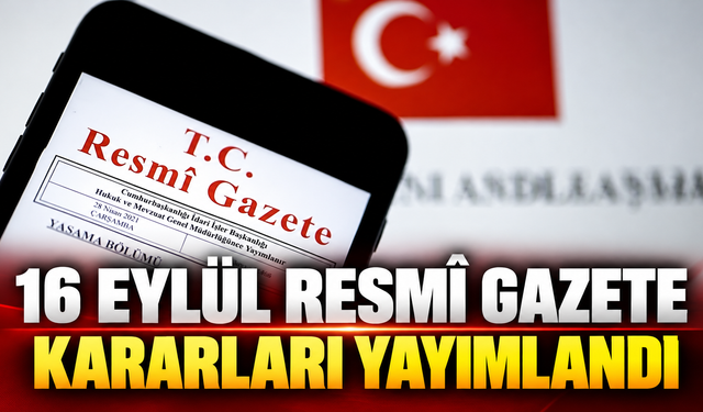 16 Eylül Resmî Gazete kararları yayımlandı: Et, süt, hava kalitesi ve hayvan nakillerinde yeni düzenlemeler
