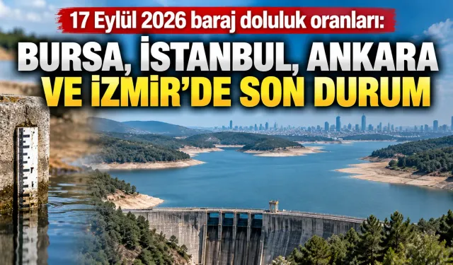 17 Eylül 2026 baraj doluluk oranları: Bursa, İstanbul, Ankara ve İzmir’de son durum