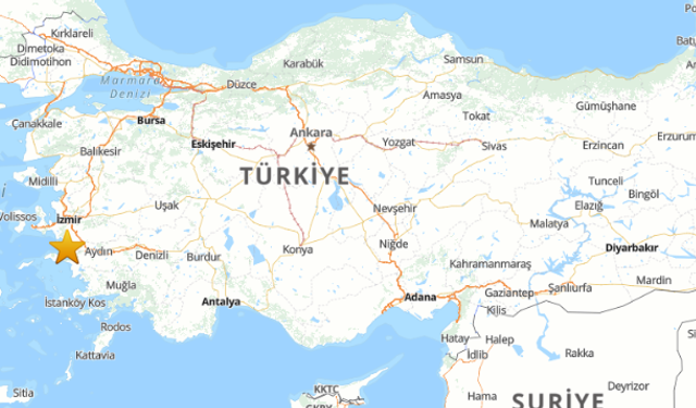 Aydın’da deprem meydana geldi