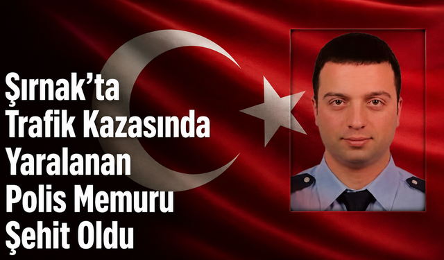 Şırnak’ta Trafik Kazasında Yaralanan Polis Memuru Şehit Oldu