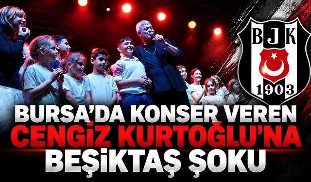 Bursa'da konser veren fanatik Fenerbahçeli Cengiz Kurtoğlu'na şok