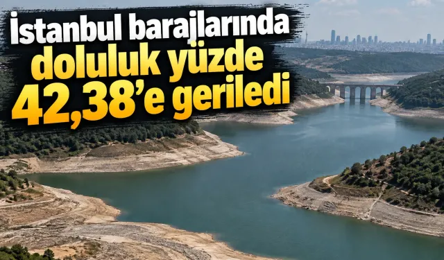 İstanbul barajlarında doluluk yüzde 42,38’e geriledi