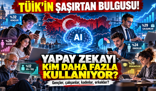 TÜİK'in Şaşırtan Bulgusu! Yapay Zekayı Bakın Kim Daha Fazla Kullanıyor!