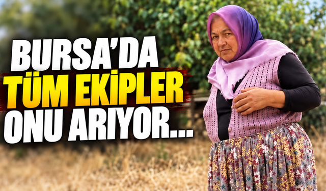 Bursa'da tüm ekipler onu arıyor...
