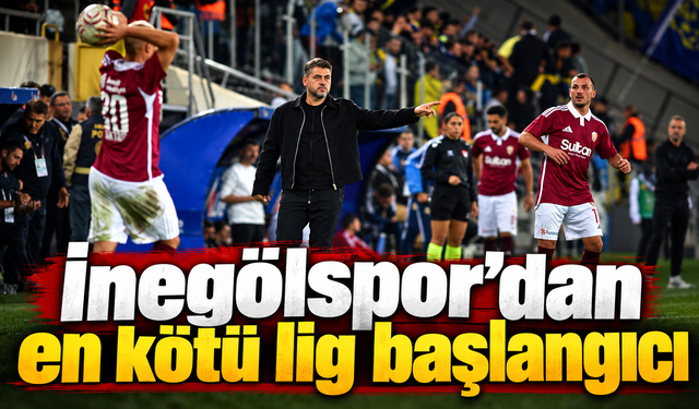 İnegölspor’dan en kötü lig başlangıcı