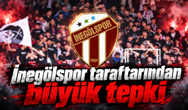 İnegölspor taraftarından büyük tepki