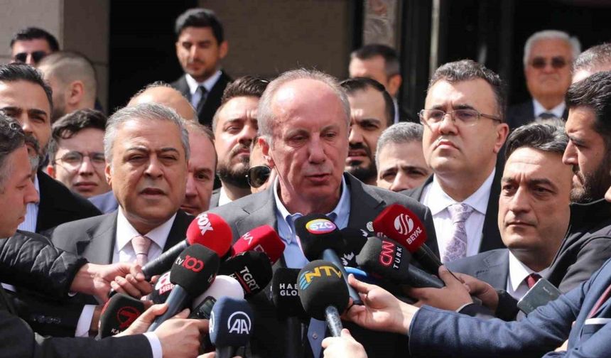 İnce, cumhurbaşkanlığı adaylık başvurusunu yaptı: “Yüzde 30’un üzerinde bir oyla tamamlayacağız”