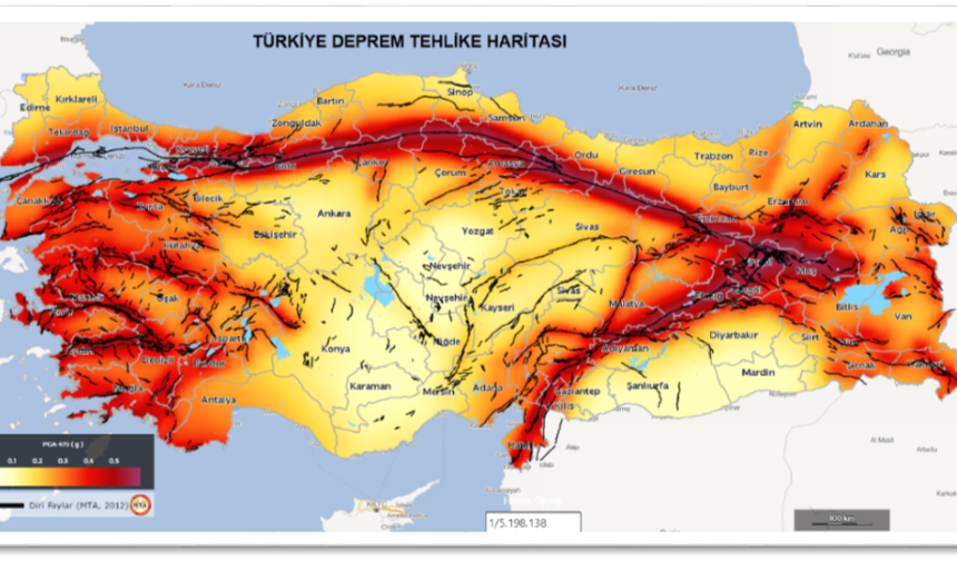 Türkiye'nin Deprem Güvenliği Haritası! Zemini Sağlam ve Deprem Riski Düşük Yerler