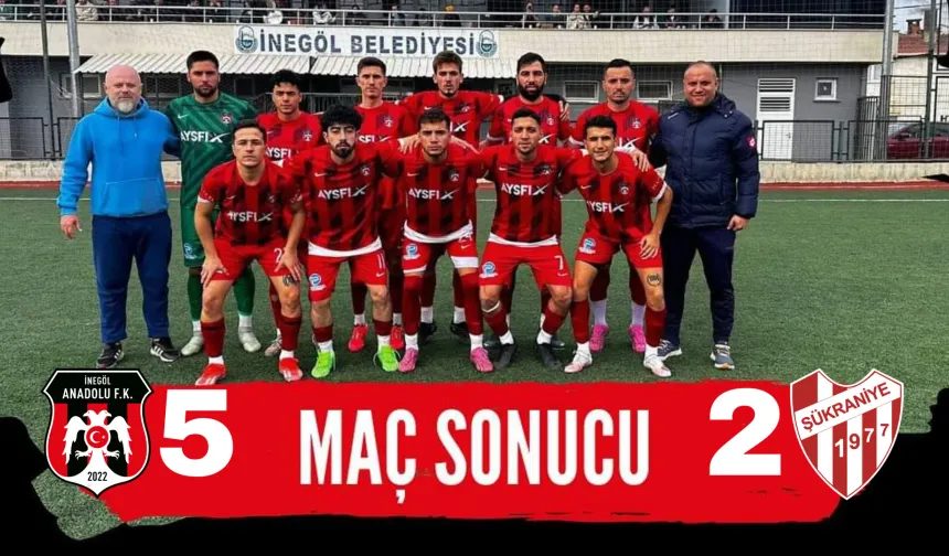 Anadolu FK, Şükraniyespor'u 5-2 Mağlup Ederek İlk Galibiyetini Aldı!