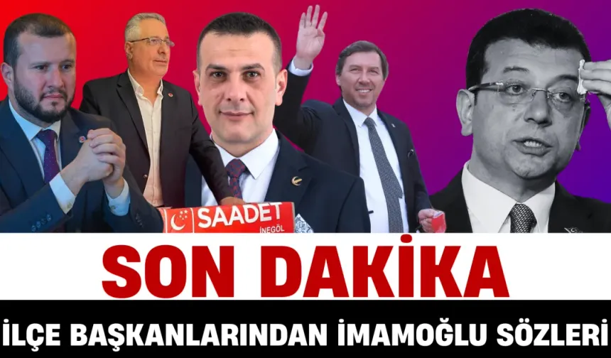 İnegöl'de İlçe Başkanlarından İmamoğlu Sözleri