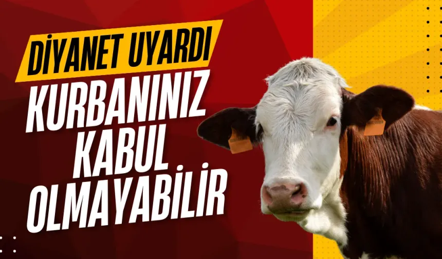 Diyanet Uyardı! Kurbanınız Kabul Olmayabilir...