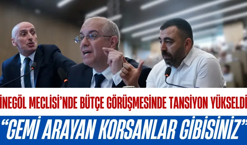 İnegöl Meclisi’nde bütçe görüşmesinde tansiyon yükseldi: “Gemi arayan korsanlar gibisiniz”