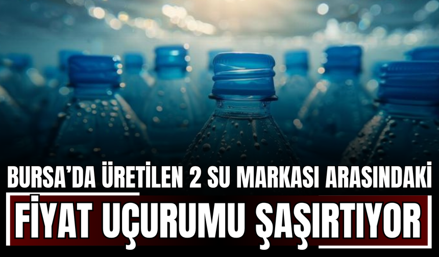 Bursa’da Üretilen 2 Su Markası Arasındaki Fiyat Uçurumu Şaşırtıyor!