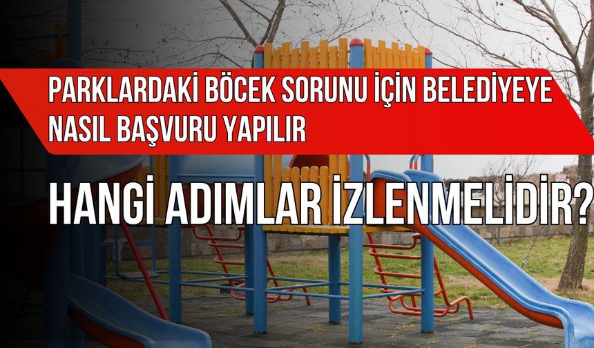 Parklardaki Böcek Sorunu İçin Belediyeye Nasıl Başvuru Yapılır ve Hangi Adımlar İzlenmelidir?