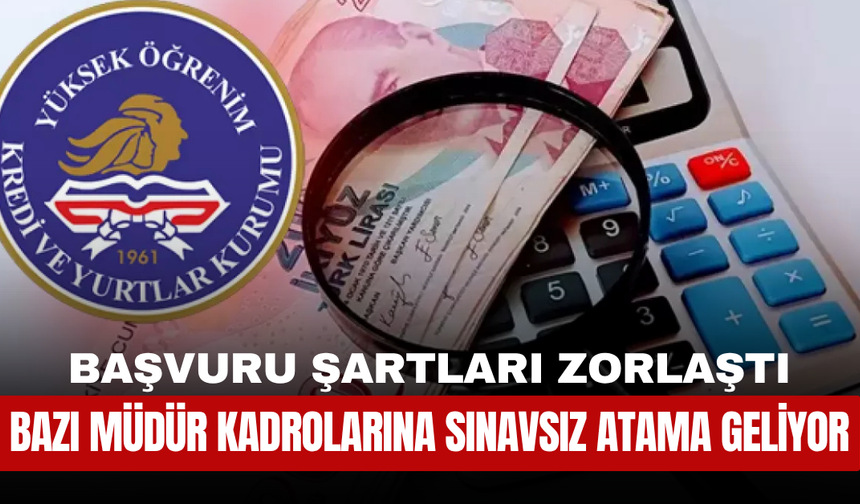 Başvuru Şartları Zorlaştı! Bazı Müdür Kadrolarına Sınavsız Atama Geliyor