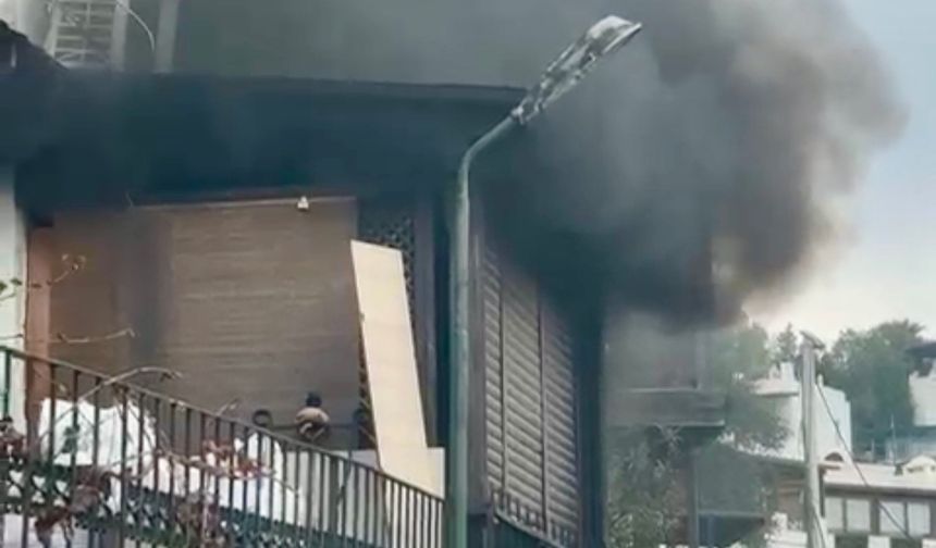 Bodrum’da genç kadın evi ateşe verdi