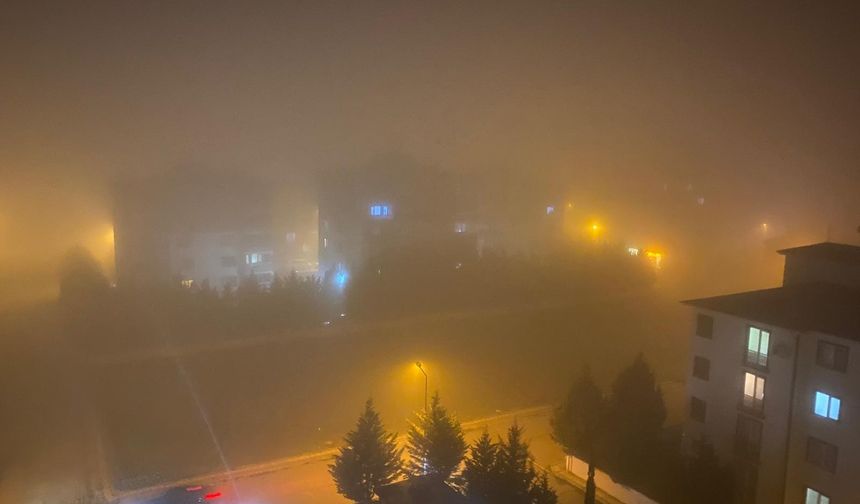 Bursa’da yoğun sis etkili oldu! Görüş mesafesi 1 metreye düştü