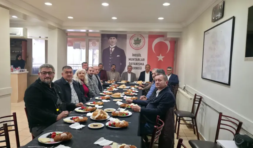 İnegöl Muhtarlar Derneği Başkanı, gazetecilerle buluştu