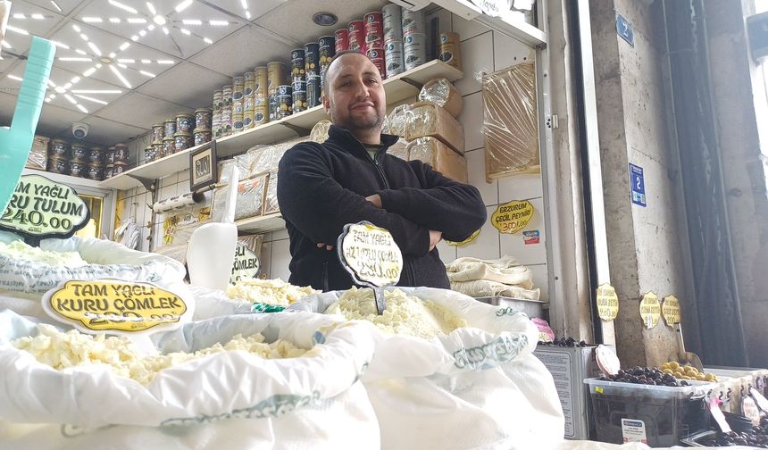 Kayserili peynirci kaliteli peyniri anlamanın püf noktalarını anlattı