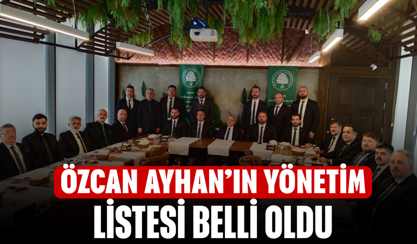Özcan Ayhan, yeni yönetimi ve projelerini açıkladı