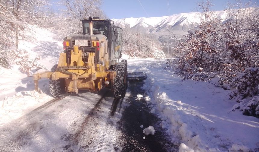 Bursa Büyükşehir Belediyesi karla mücadelede seferber oldu