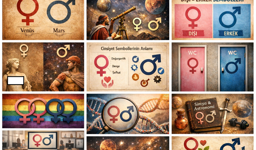 Dişi ve Erkek Sembolleri Nedir? Kökeni, Anlamı ve Tarihiyle Cinsiyet İşaretleri