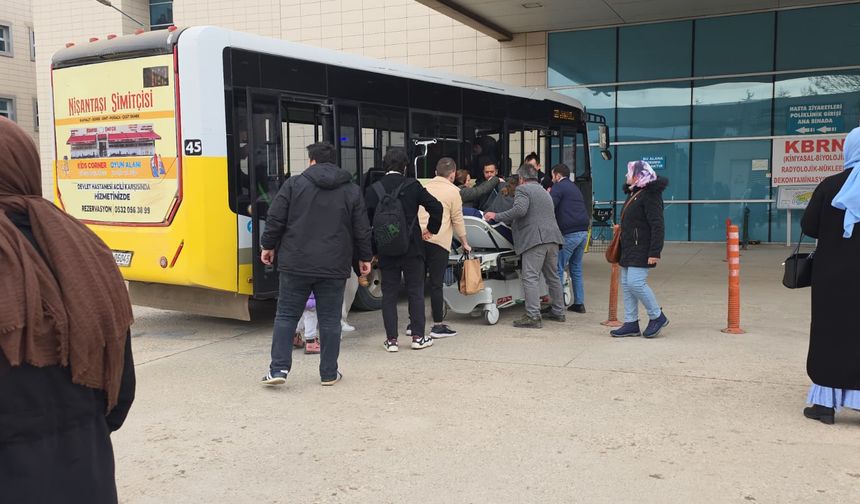 İnegöl’de Halk Otobüsünde Fenalaşan Yolcu Hastaneye Ulaştırıldı