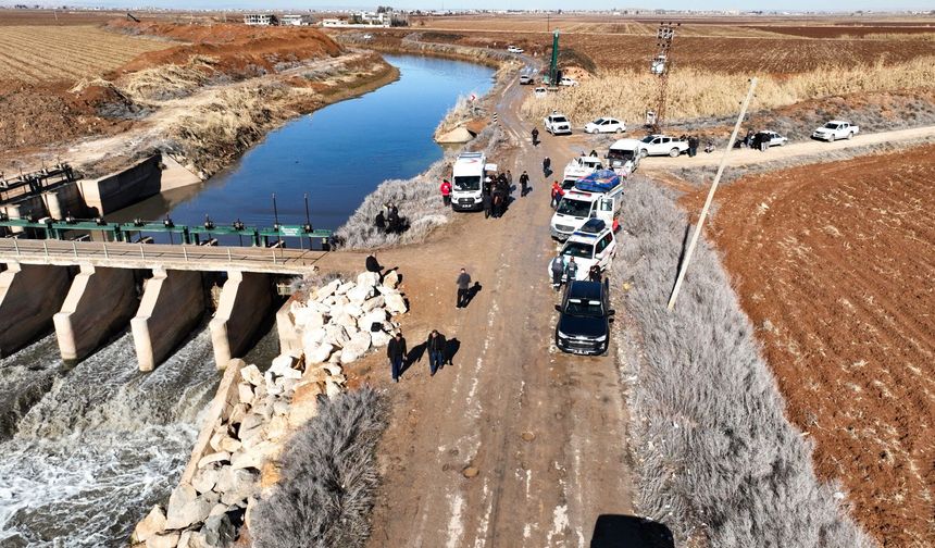 Sulama kanalında kaybolan sürücü 13 gündür aranıyor