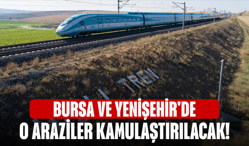 Bursa ve Yenişehir'de o araziler kamulaştırılacak!