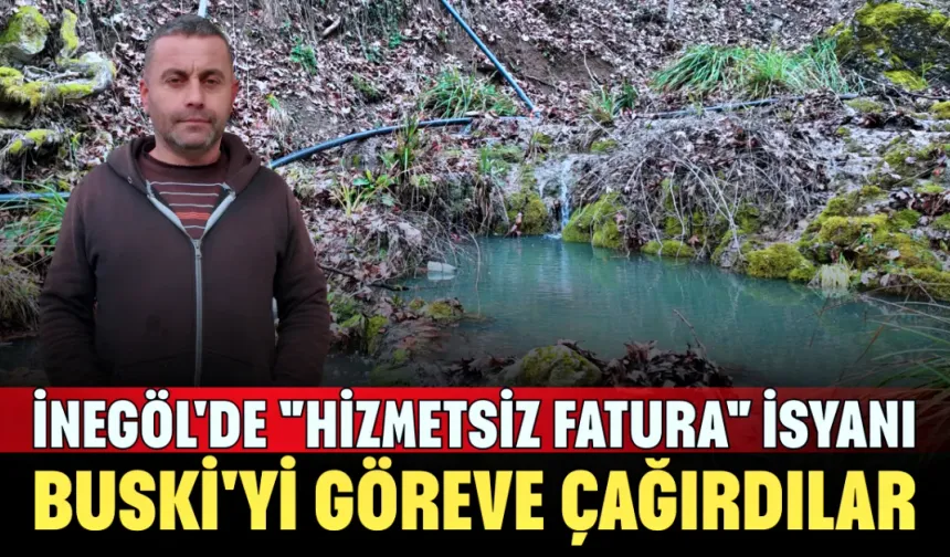 İnegöl'de "Hizmetsiz Fatura" İsyanı: BUSKİ'yi Göreve Çağırdılar...