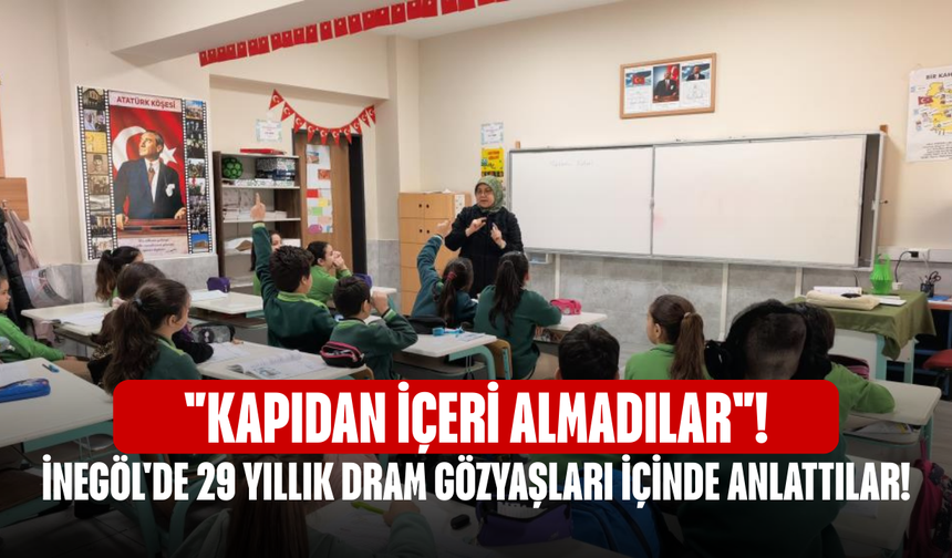 "Kapıdan içeri almadılar"! İnegöl'de 29 yıllık dram gözyaşları içinde anlattılar!