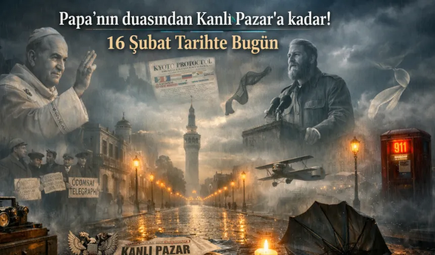 Papa’nın duasından Kanlı Pazar’a kadar! 16 Şubat Tarihte Bugün