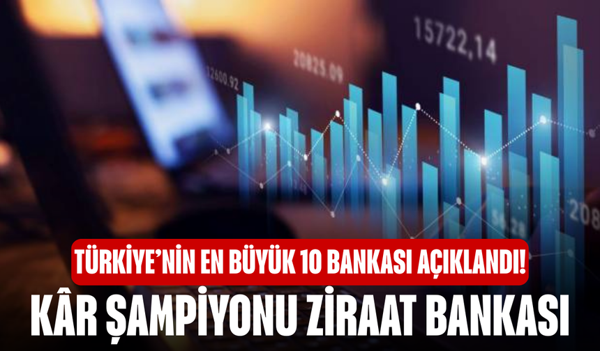 Türkiye’nin En Büyük 10 Bankası Açıklandı! Kâr Şampiyonu Ziraat Bankası
