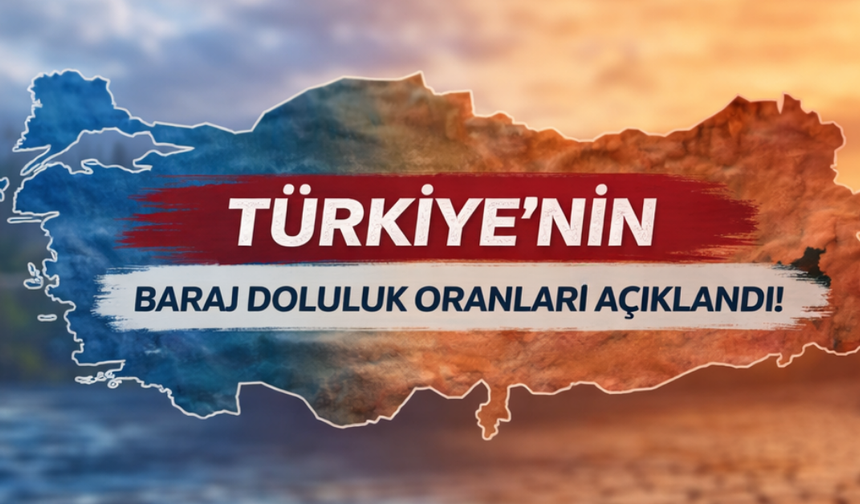 Türkiye’nin Baraj Doluluk Oranları Açıklandı! İstanbul Yükseldi, Ankara Kritik Sınırda!
