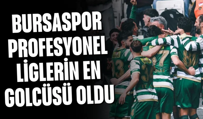 Bursaspor profesyonel liglerin en golcüsü oldu