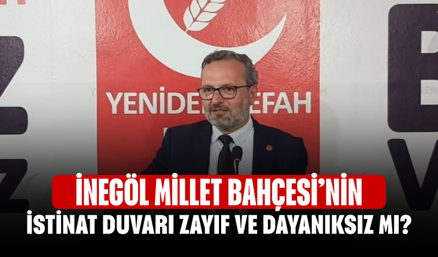 İnegöl Millet Bahçesi’nin İstinat Duvarı Zayıf ve Dayanıksız Mı?