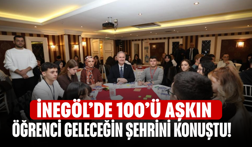 İnegöl’de 100’ü aşkın öğrenci geleceğin şehrini konuştu!