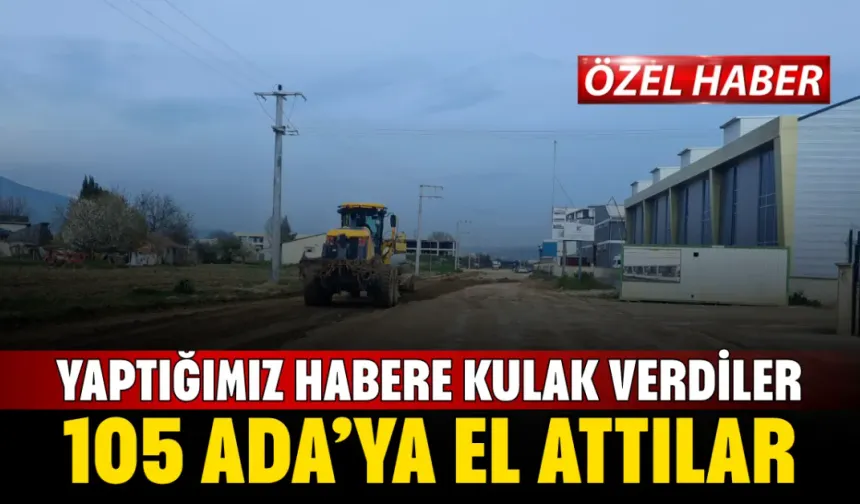 105. Ada'da Yol Onarımı Başladı: Bölge Sakinlerinden Kapsam Talebi