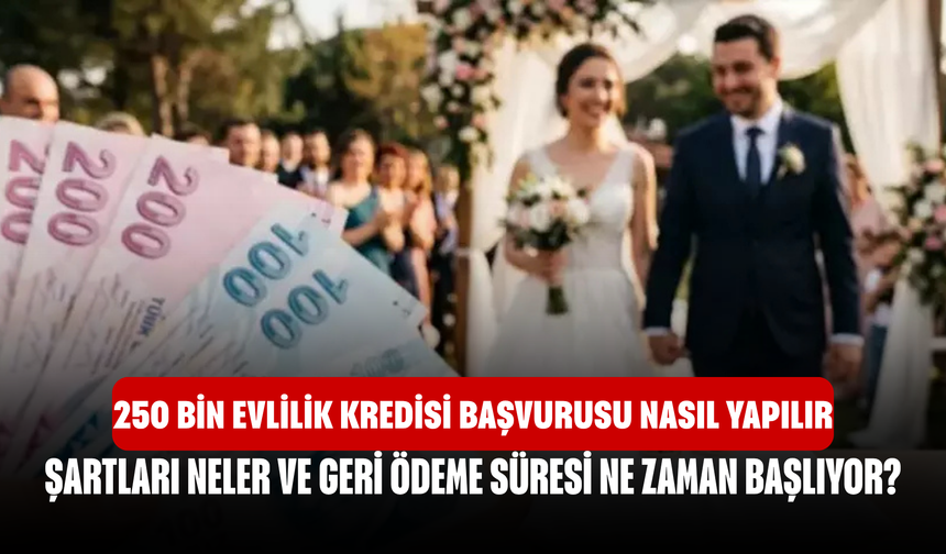 250 Bin Evlilik Kredisi Başvurusu Nasıl Yapılır, Şartları Neler ve Geri Ödeme Süresi Ne Zaman Başlıyor?