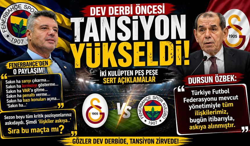 Galatasaray ve Fenerbahçeden peş peşe açıklamalar
