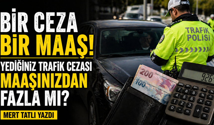 Bir ceza bir maaş! Yediğiniz trafik cezası maaşınızdan fazla mı?