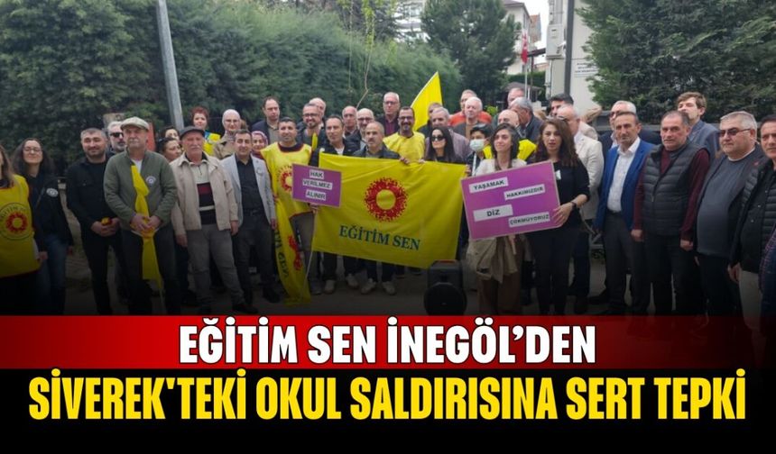 Eğitim Sen'den Siverek'teki Okul Saldırısına Sert Tepki