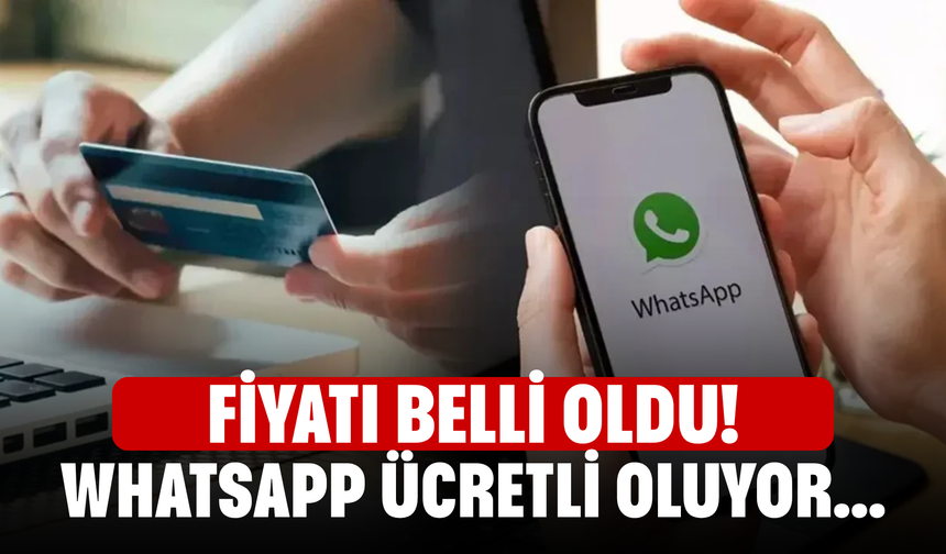 Fiyatı belli oldu! WhatsApp ücretli oluyor...