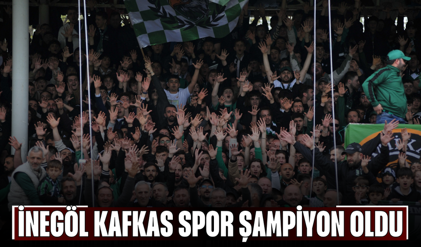 İnegöl Kafkas Spor Şampiyon Oldu
